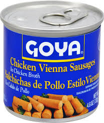 5- 3327 SALCHICHAS GOYA - POLLO - 48/4.60OZ